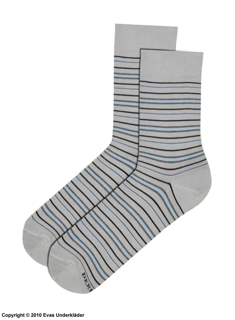 Bequeme Herrensocken, hochwertige Baumwolle, Streifen